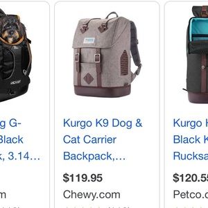 Used 1-2x Kurgo Dog Backpack Carrier 🎒